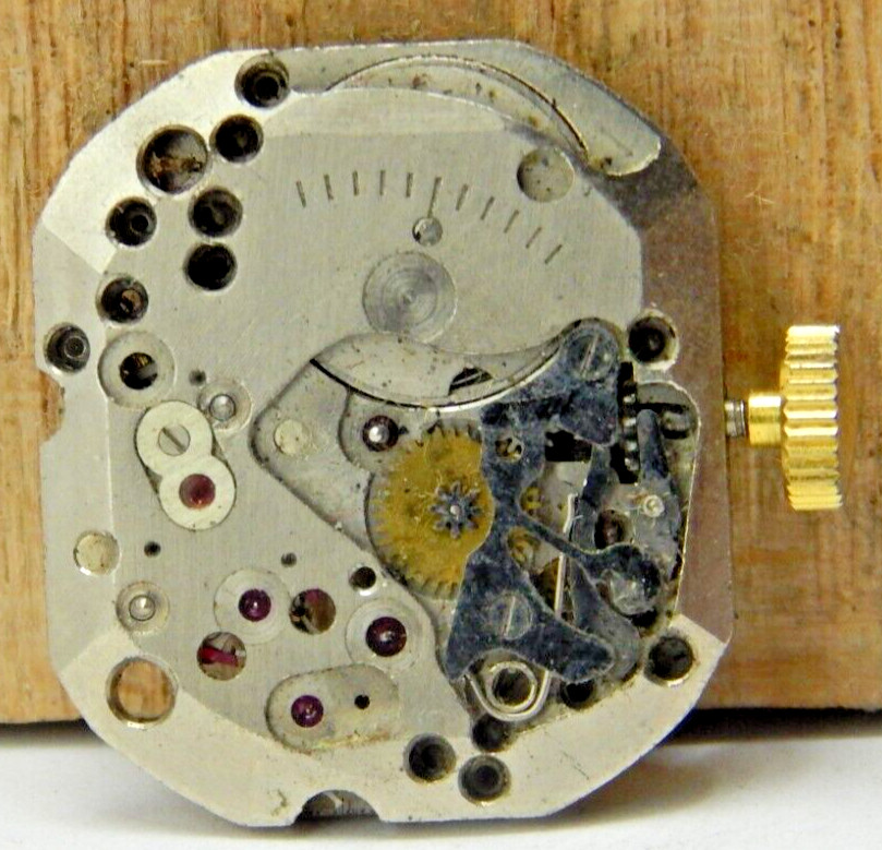 Ventage 1945 Bulova 8AH 17 jewel men’s wrist watch movement w/ crown stem combo