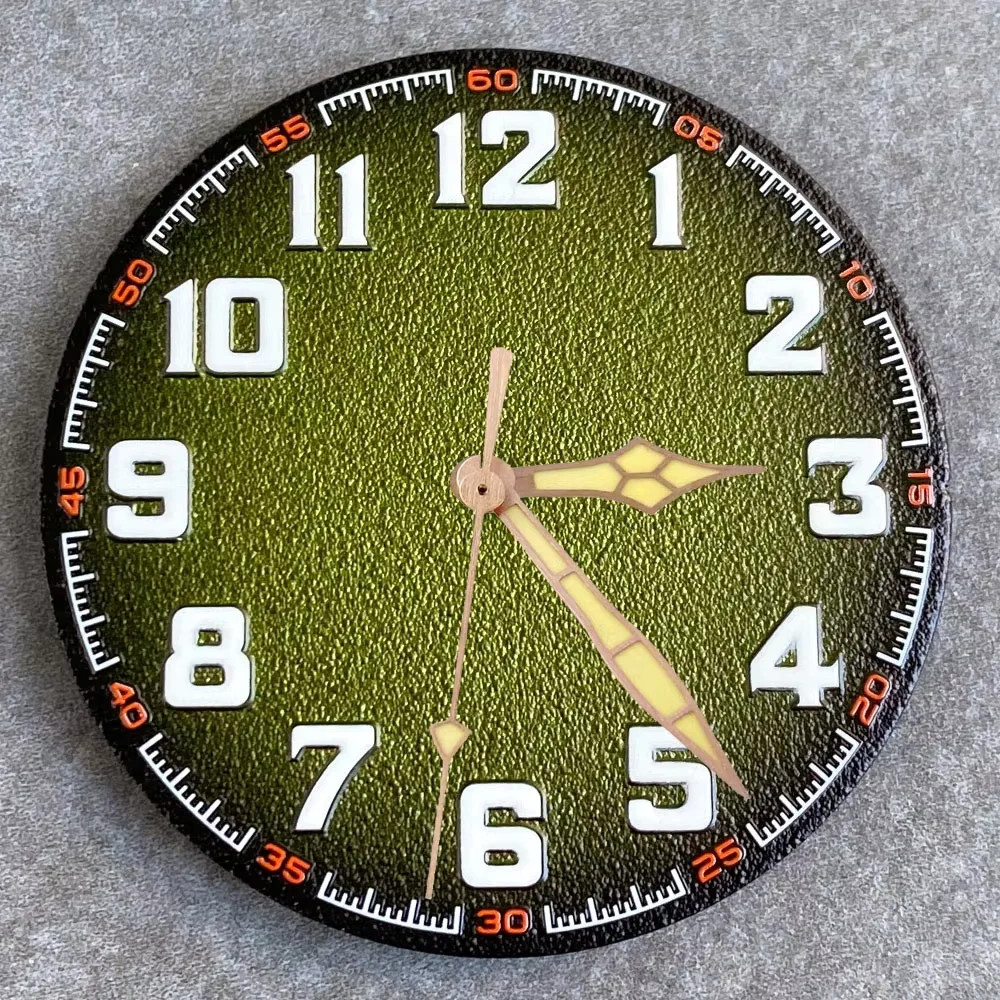 Tandorio 40.5mm Matte Watch Dial Replacement Parts Fit NH35 NH36 ETA2824 PT5000