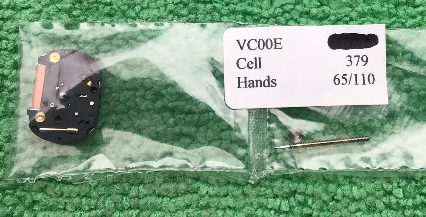 HATTORI EPSON VC00E Genuine Watch Movement With Stem, NOS