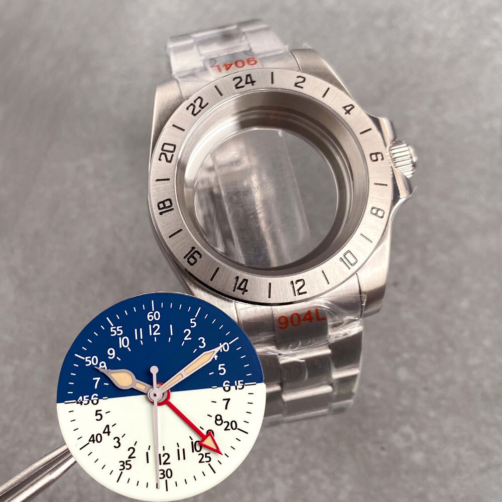 39mm Fit NH34A NH34 GMT Dial 200M Dive Watch Case Sapphire Glass Stainless Steel