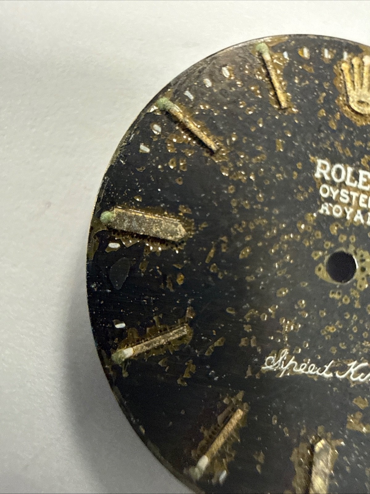 Rolex Vintage Oyster Royal Speedking Tropical Beyeler 26.9mm Dial