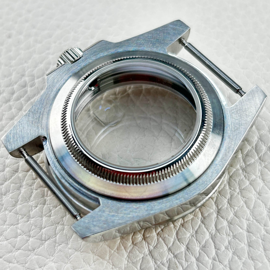 40mm Steel Silver Gray Ceramic Bezel 10Atm Mod Watch Case for Nh34 Nh35 Nh36