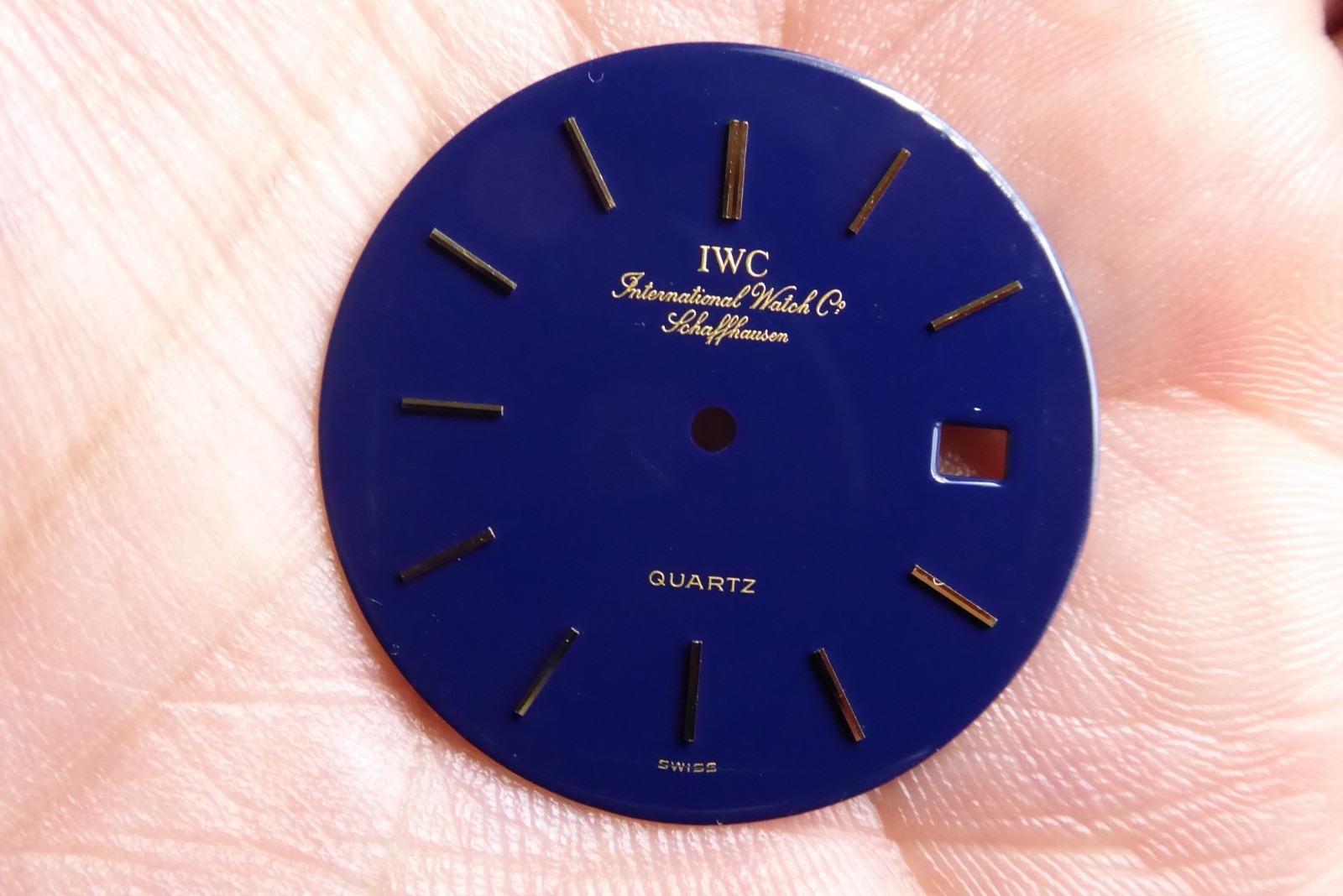 IWC Schaffhaussen vintage rare dark blue dial 30.5mm