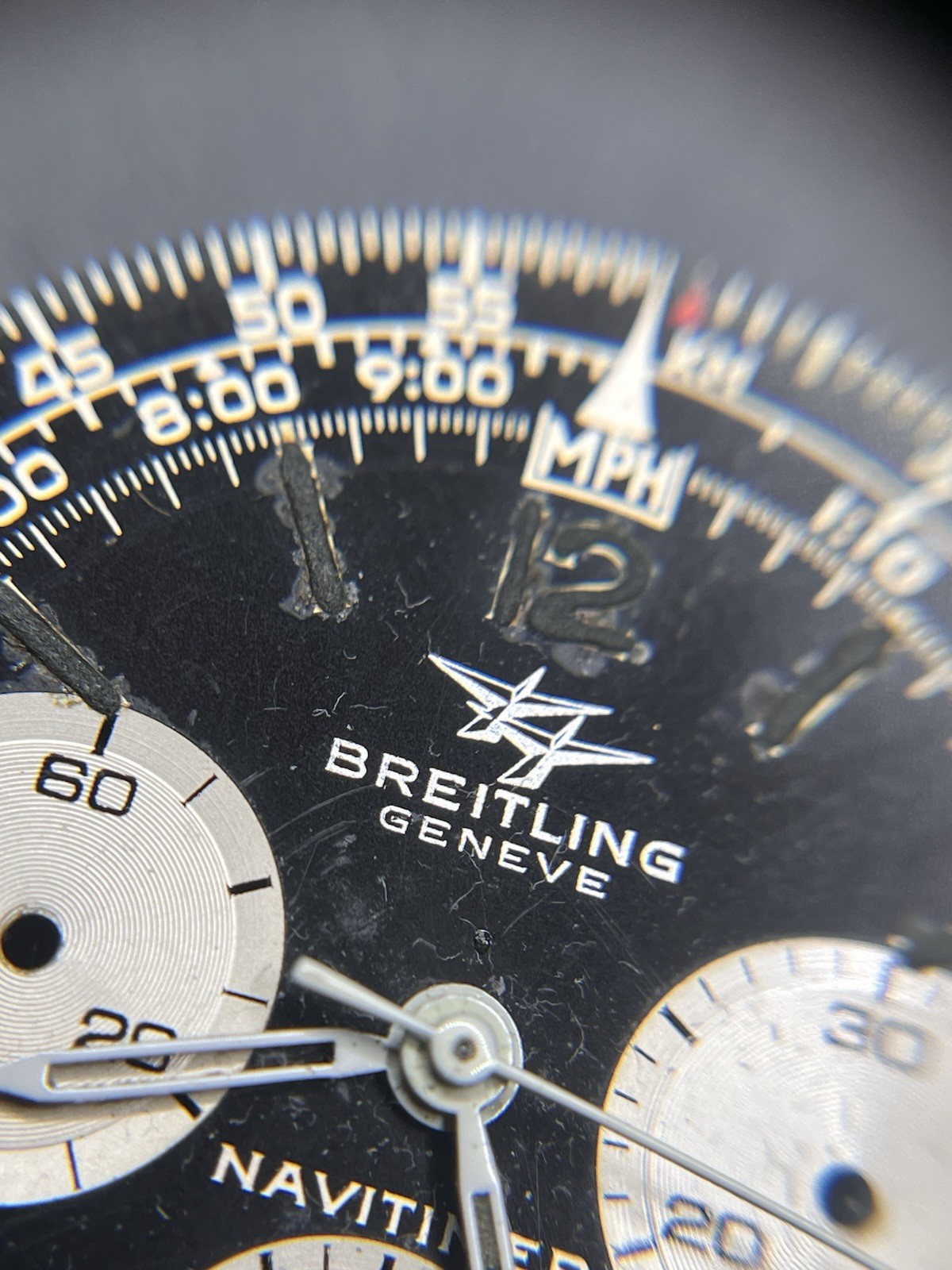 Breitling Cal. 7736 Movement With Navitimer 806-36 Twin Jet Dial And Hands (010)