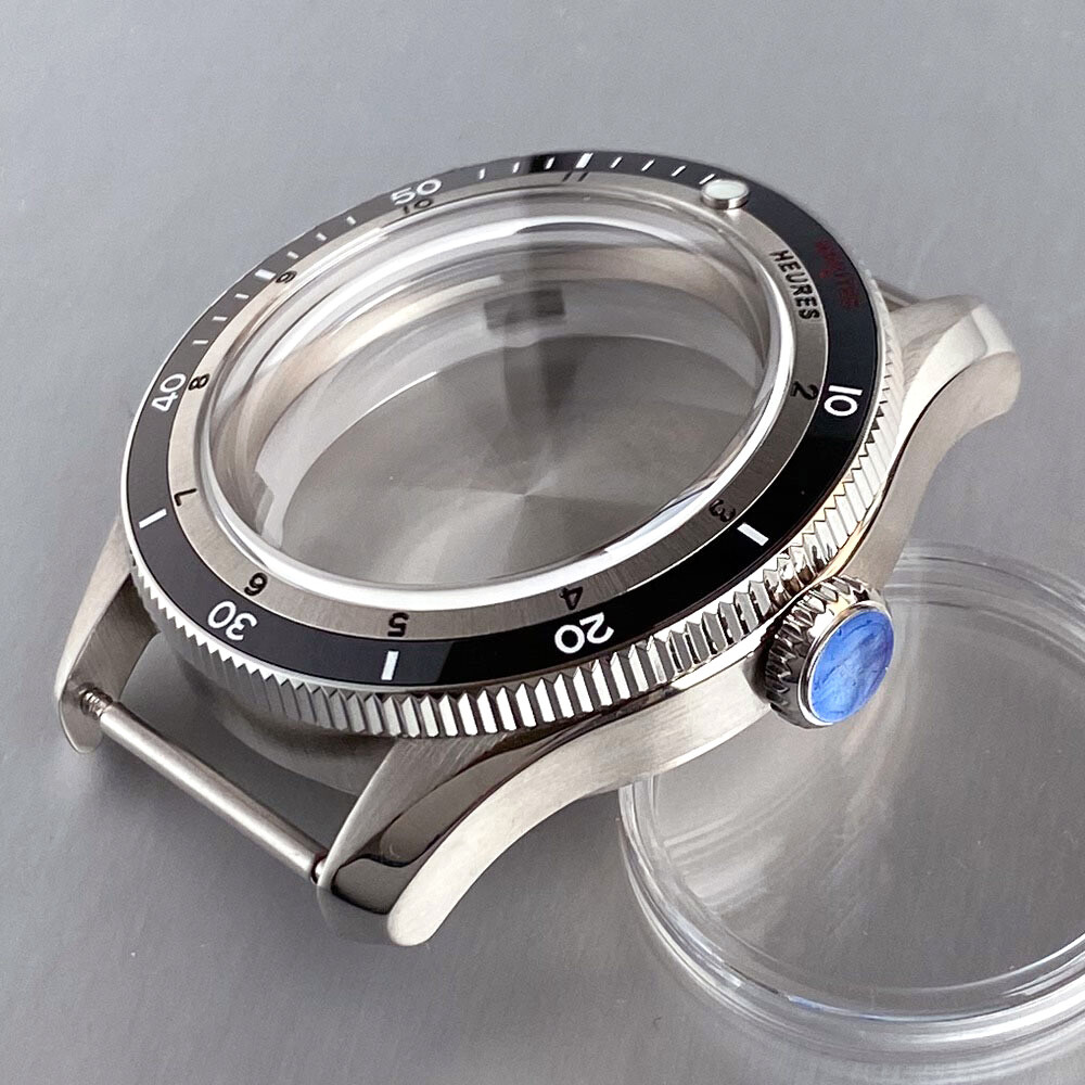 40mm 20ATM Diving Watch Case Chapter Ring Fit NH34 GMT NH34A 29mm Lume Dial
