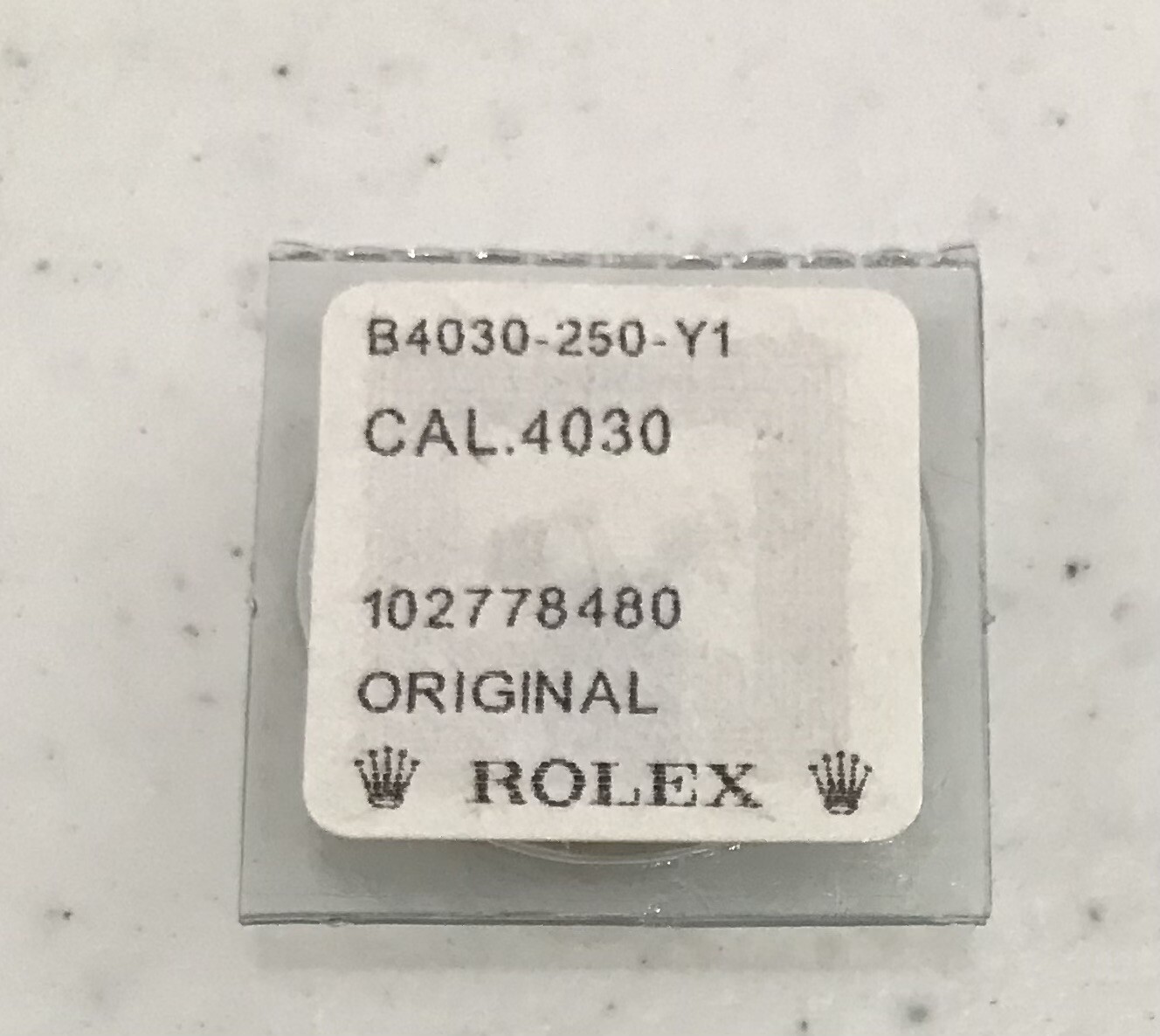 Rolex Calibre 4030 Setting Wheel 4030-250 – New Sealed Package