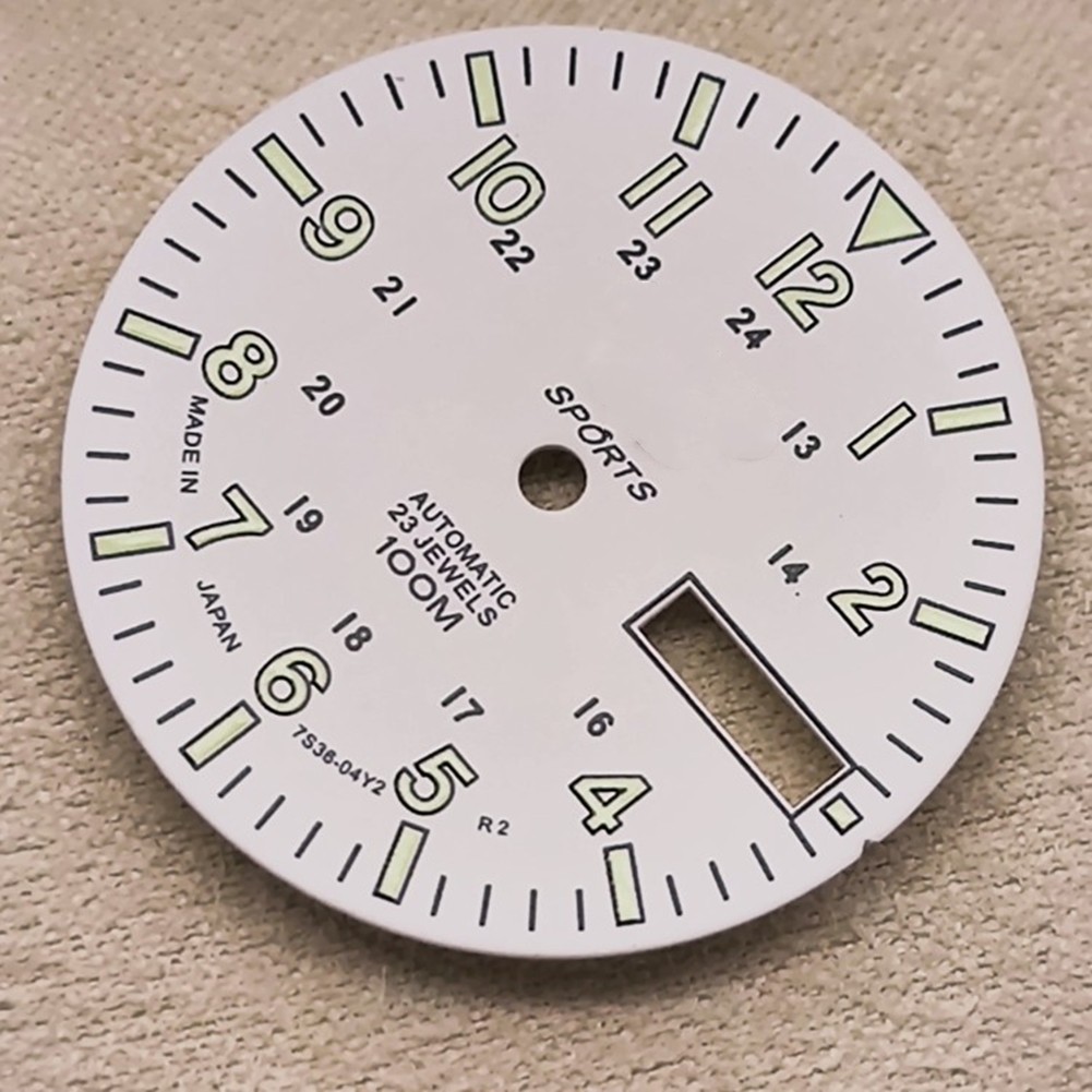 Green Luminous Dial Copper C3 For NH36A Automatic Mechanical Watch Movement