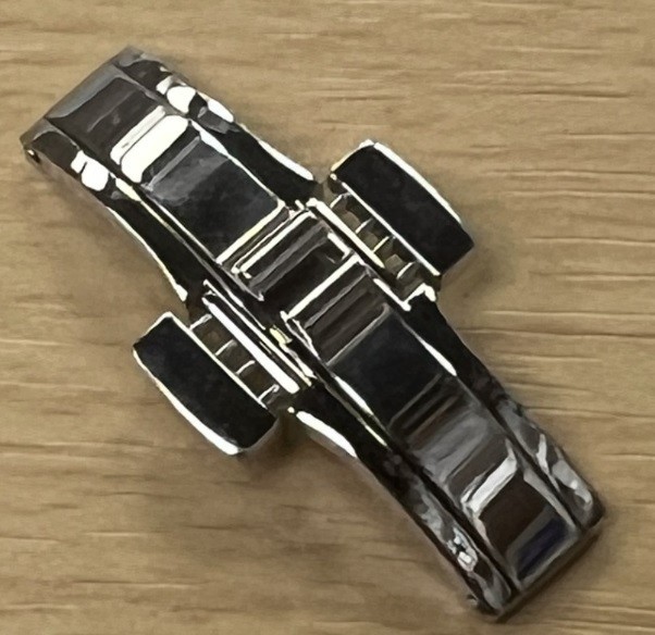Butterfly Deployment Push Button Clasp Fit Michele Watch 17X4.5