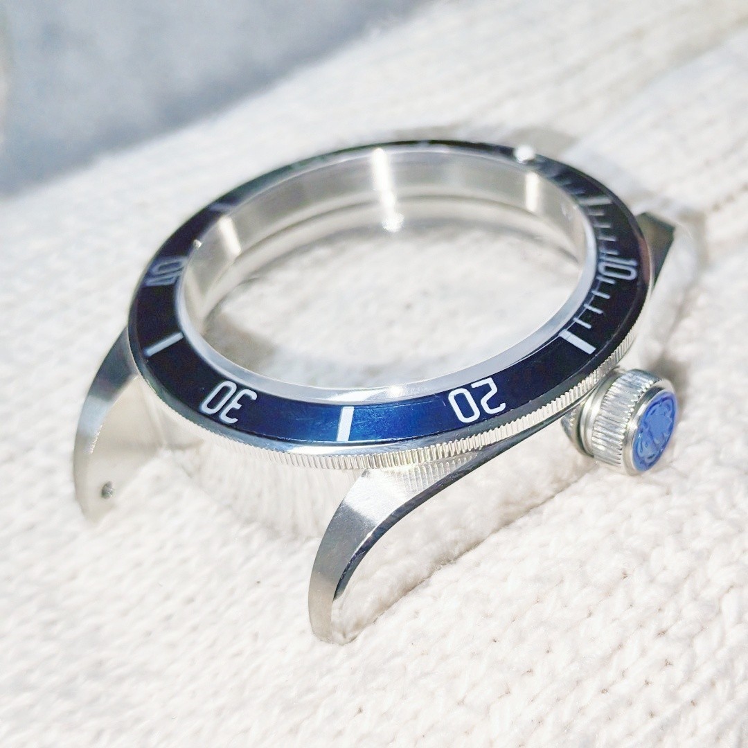DIY SET for T /u/ D/ O/ r 41MM 2824 watch case + dial + hands + Strap Sapphire