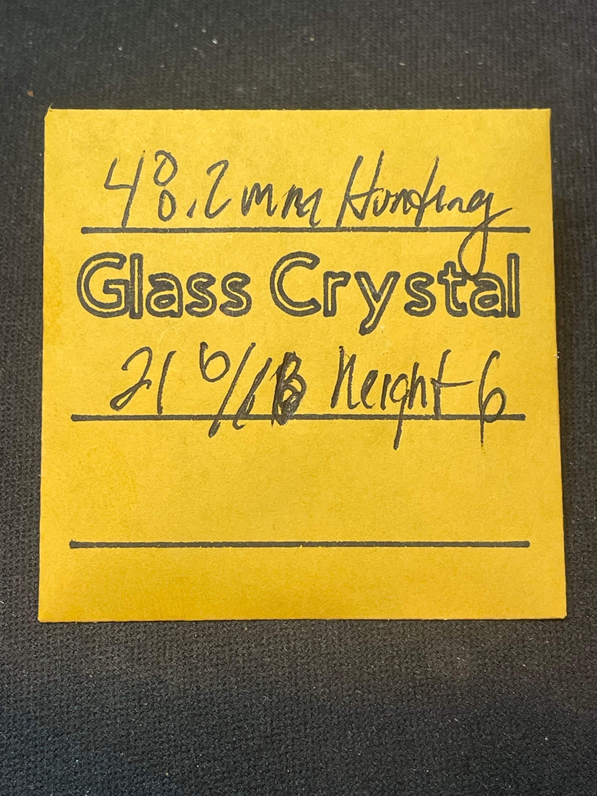Vintage Glass Hunting Case Watch Crystal 21-6/16 (~48.2mm) – NOS