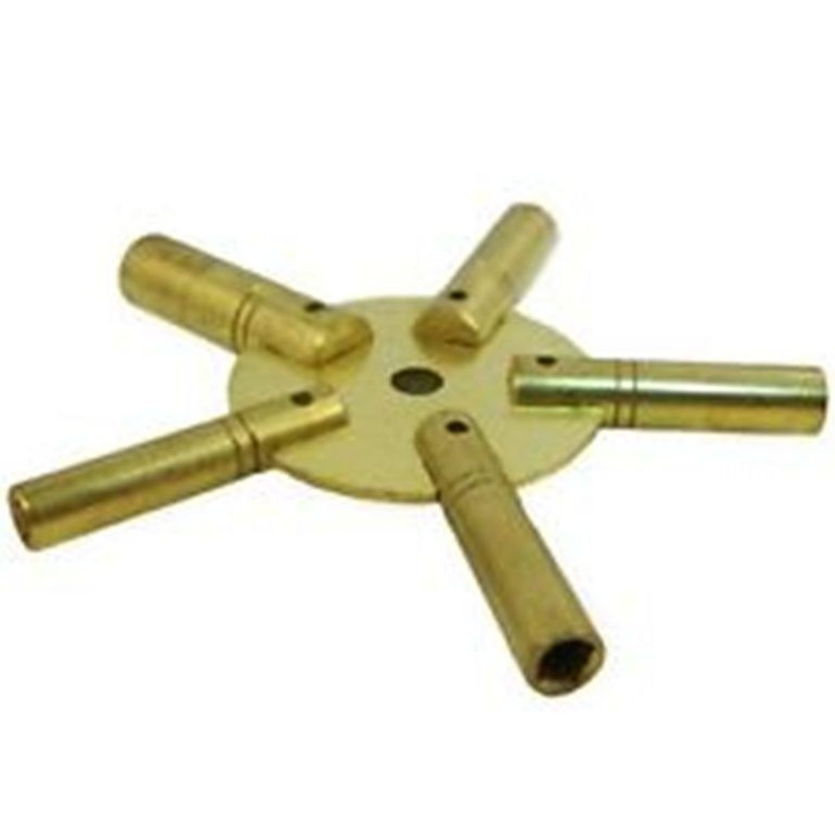 New EVEN Number Universal Brass Clock Key for Winding Clocks 5 Prong US SHIPPER