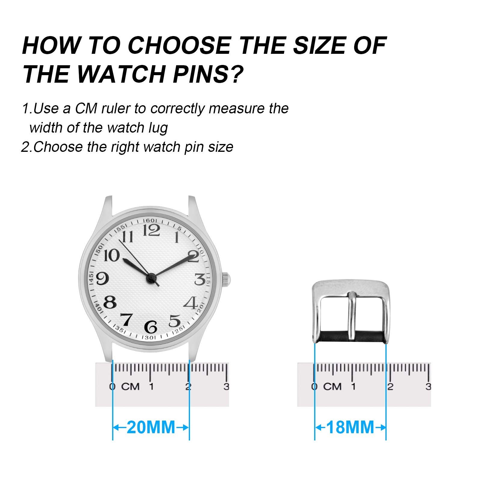 Watch Band Pins Kit -Watch Spring Bar Replacement-Bands Strap Removal Repair …