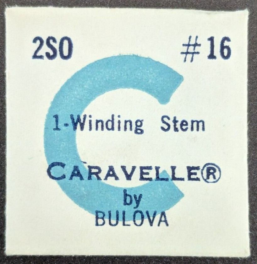 NOS NEW Genuine Bulova Caravelle Cal. 2SO # 16 Winding Stem Watch Part