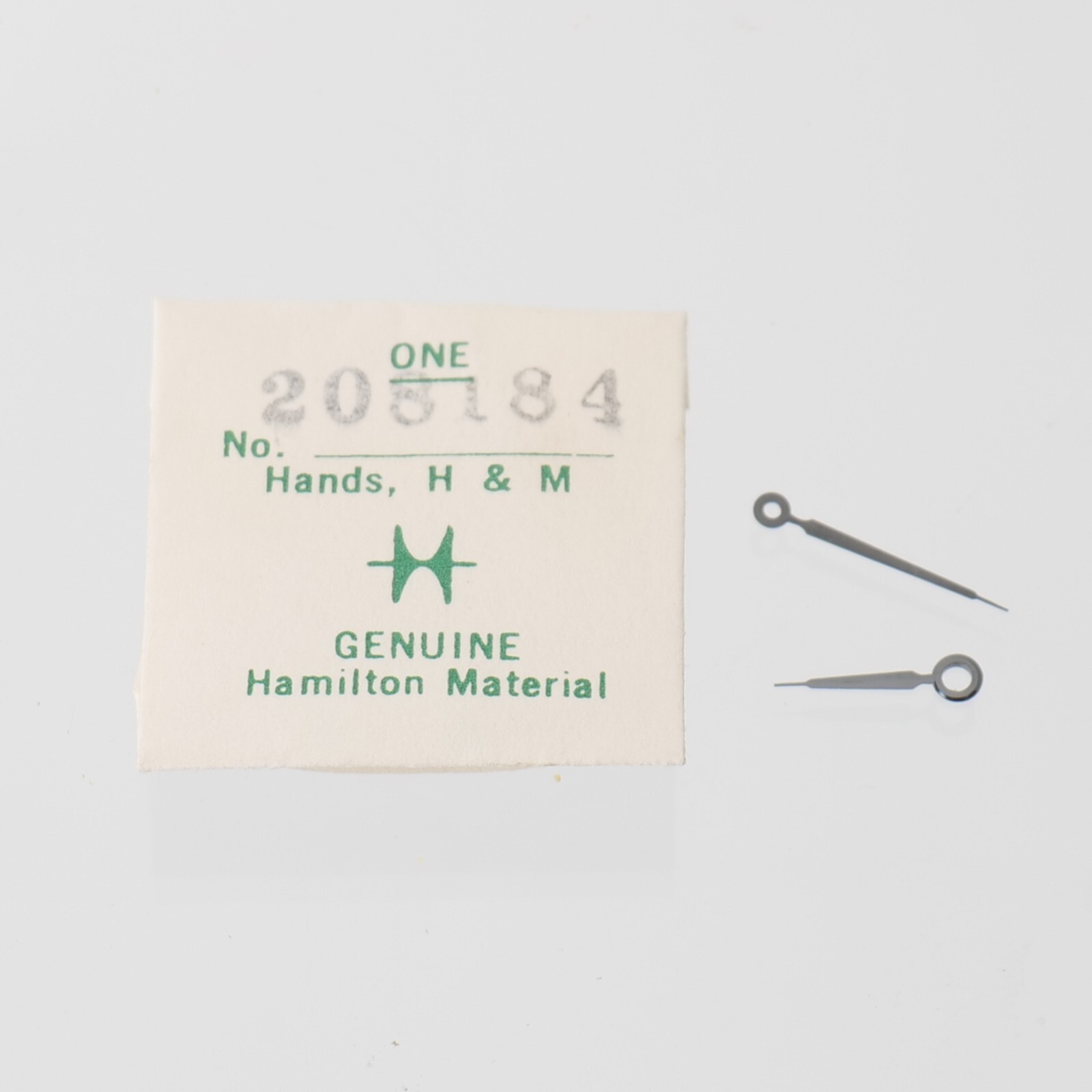Hamilton Watch Hands No. 208184 Original Pair Hour Minute Watchmaker Parts (H22)
