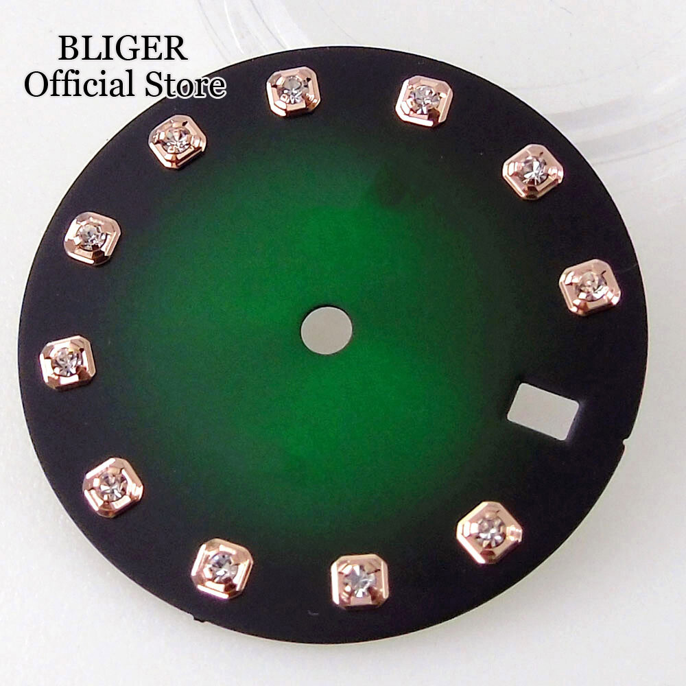 29mm Watch Dial Watch Face Fit NH35A NH36A Automatic Movement Diamond Index Date