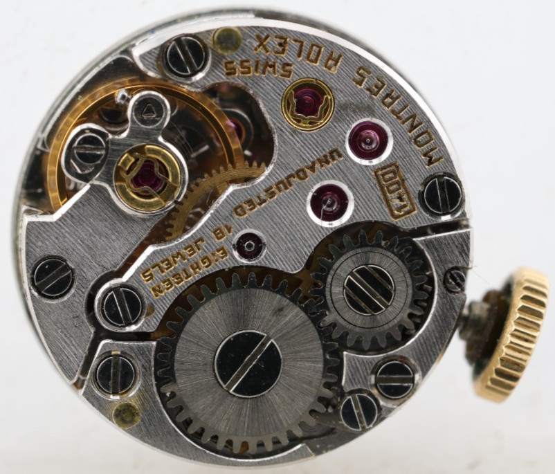 ROLEX cal. 1400, 15j LADIES WRIST WATCH MOVEMENT, RUNS (HD)
