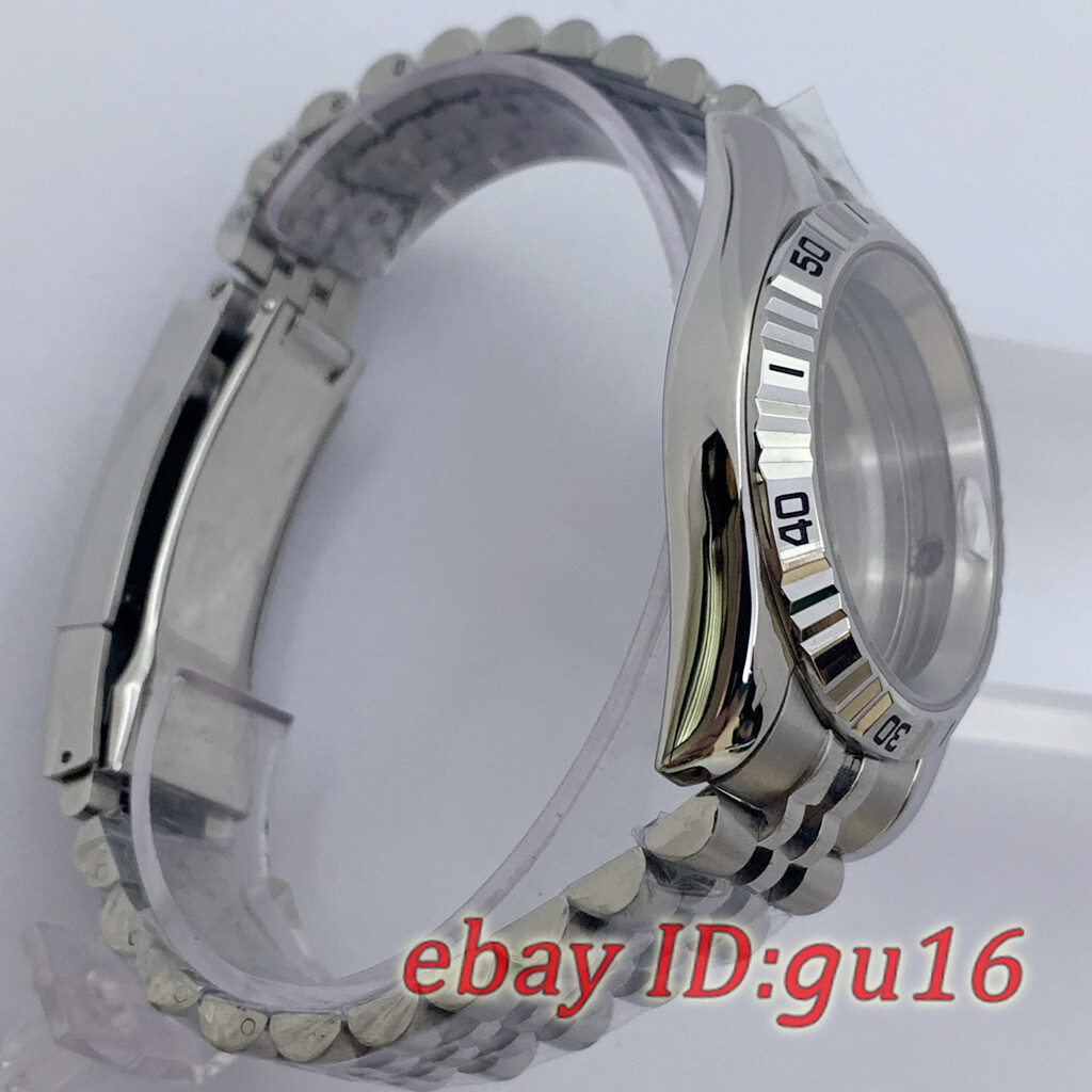 40mm Sapphire Watch Case strap With Number Fit NH34 NH35 NH36 ETA2824 PT5000