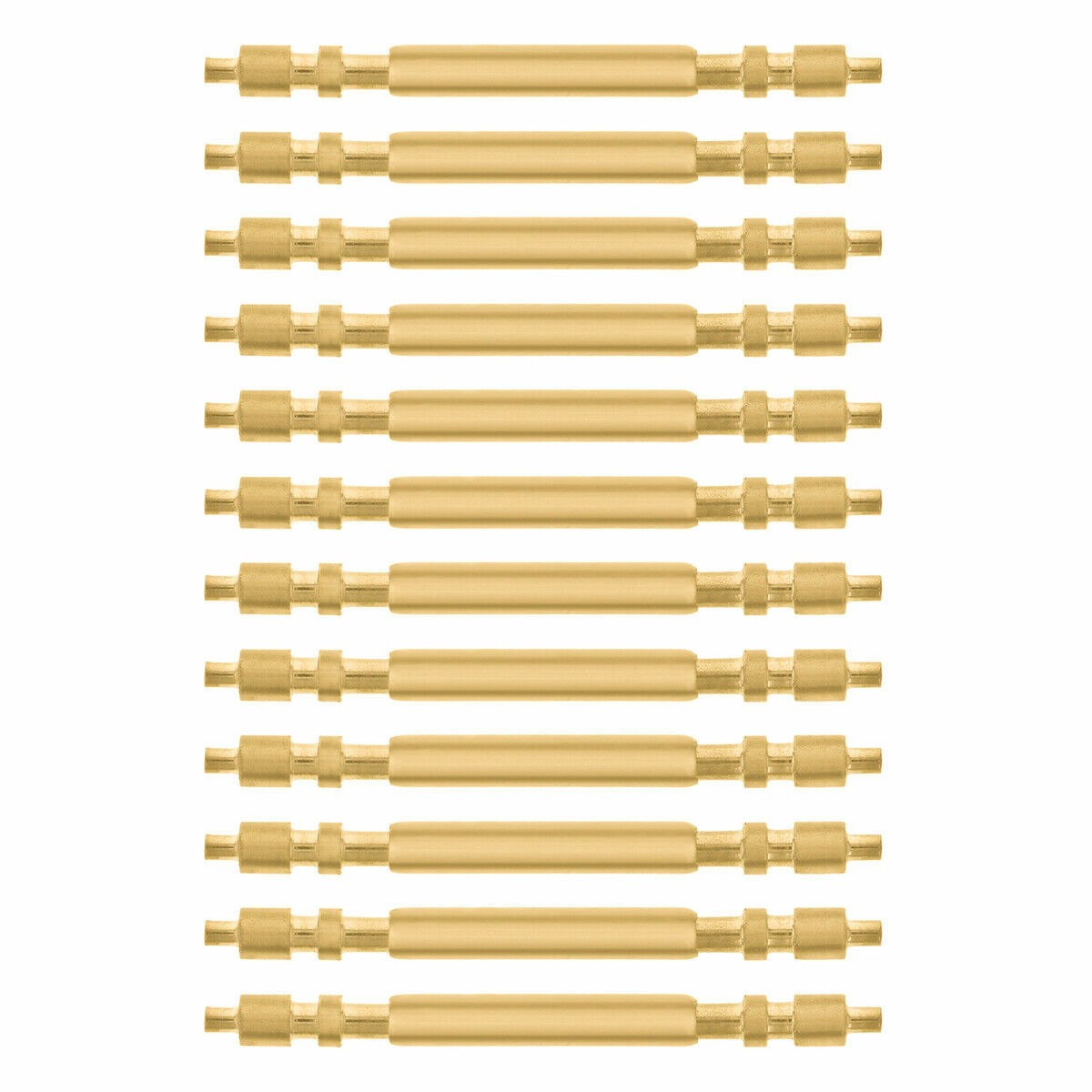 12 PCS SPRING BAR PIN FOR 31MM ROLEX DATEJUST PRESIDENT MIDSIZE 68278 17MM GOLD