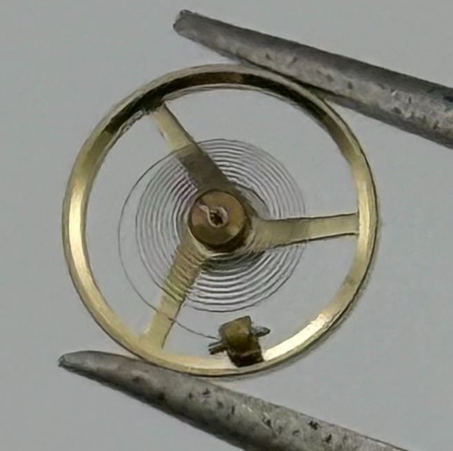 Tissot 2400 2401 Balance Wheel Complete And Spring 6¾’’’ 1847 Watch Movement NOS