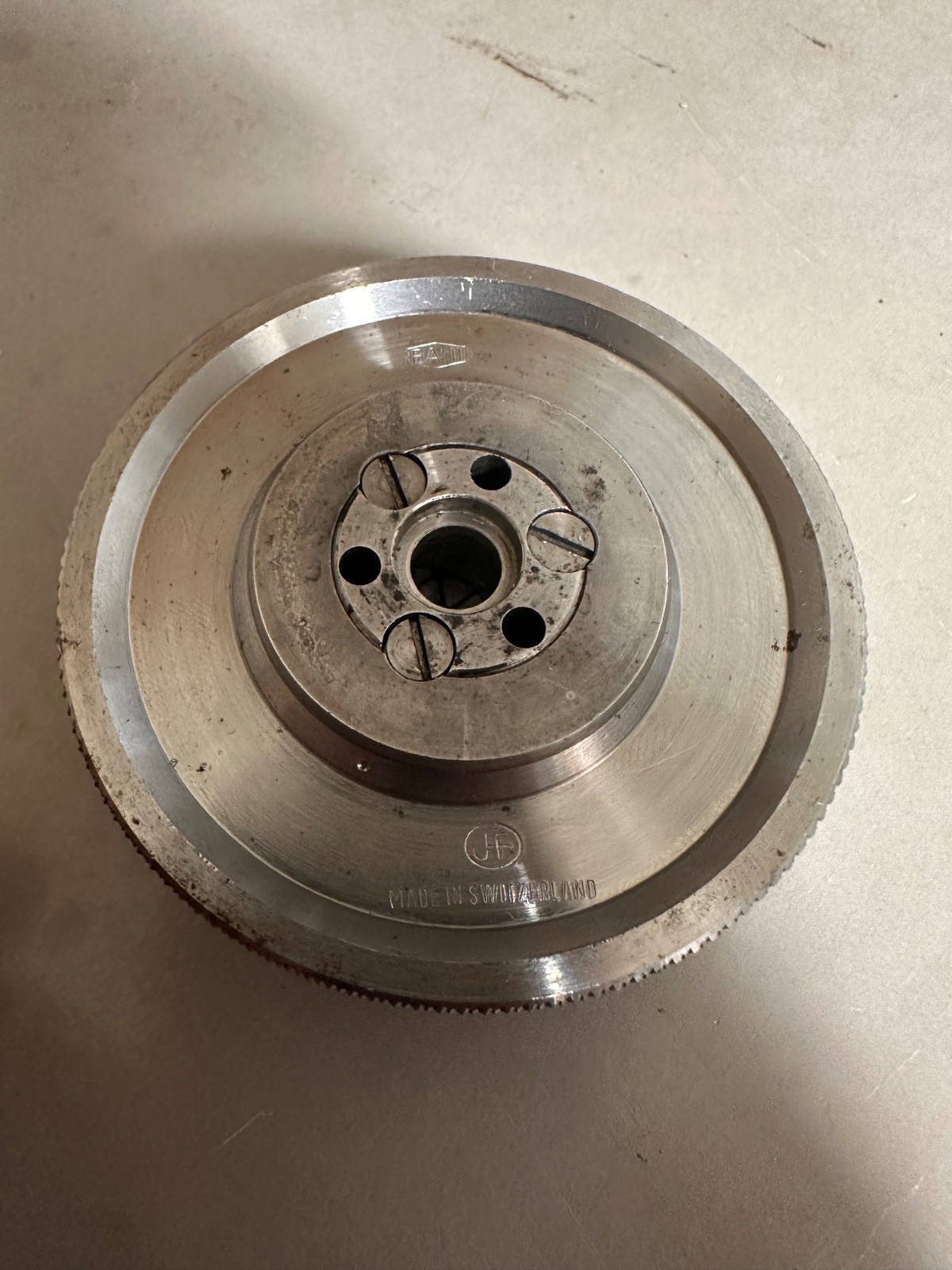BANI JF bezel Chuck Swiss made 2 3/4″ READ!