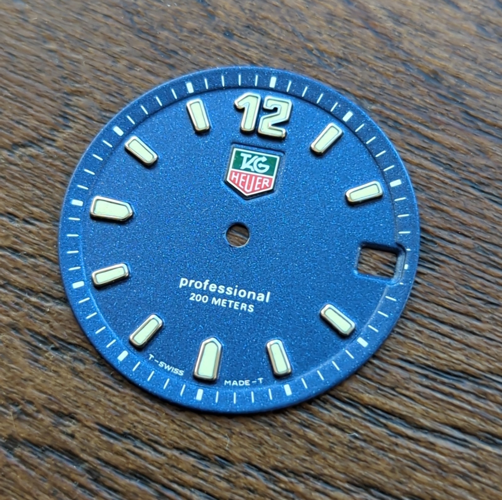 Tag Heuer Professional 200m Blue Watch Dial, Vintage, VGC (No Feet) (BQ34)
