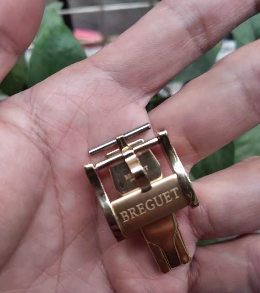 Breguet Leather Bracelet Folding Clasp 18MM Deployment Clasp