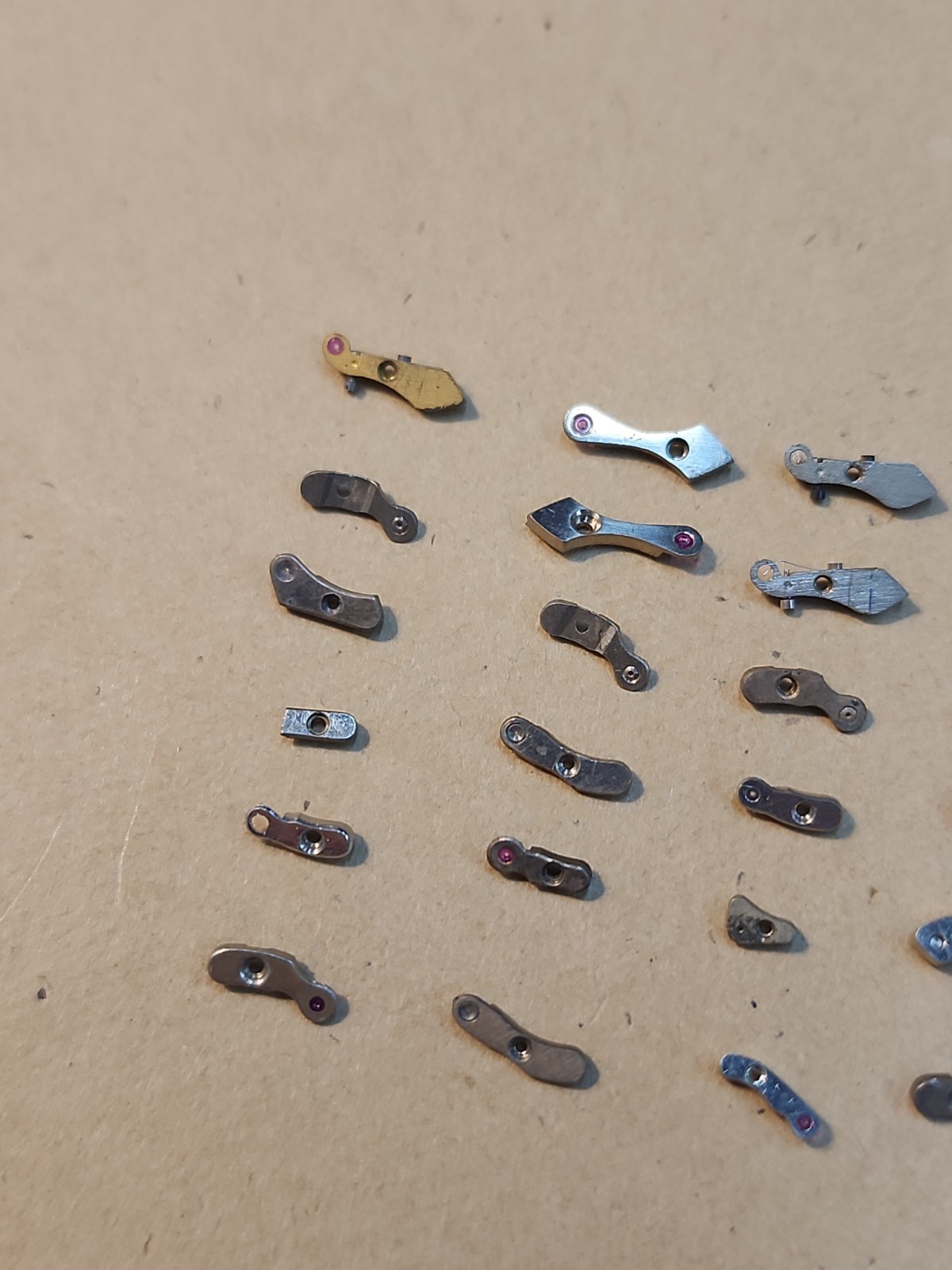 Lot Of 24 Mixed Wristwatch Bridges Movement Parts Spares Repairs