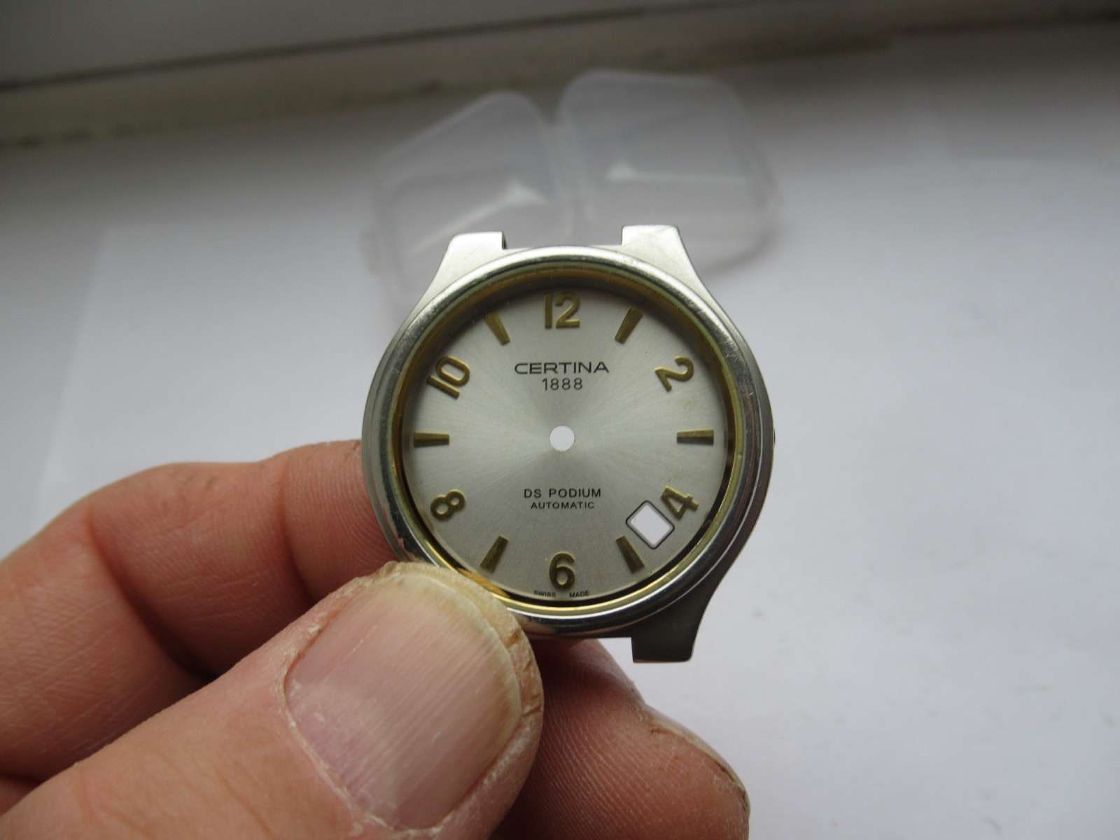 Certina DS Podium Automatic 1888 Date Dial For Spares Parts Repairs 27mm G/Con