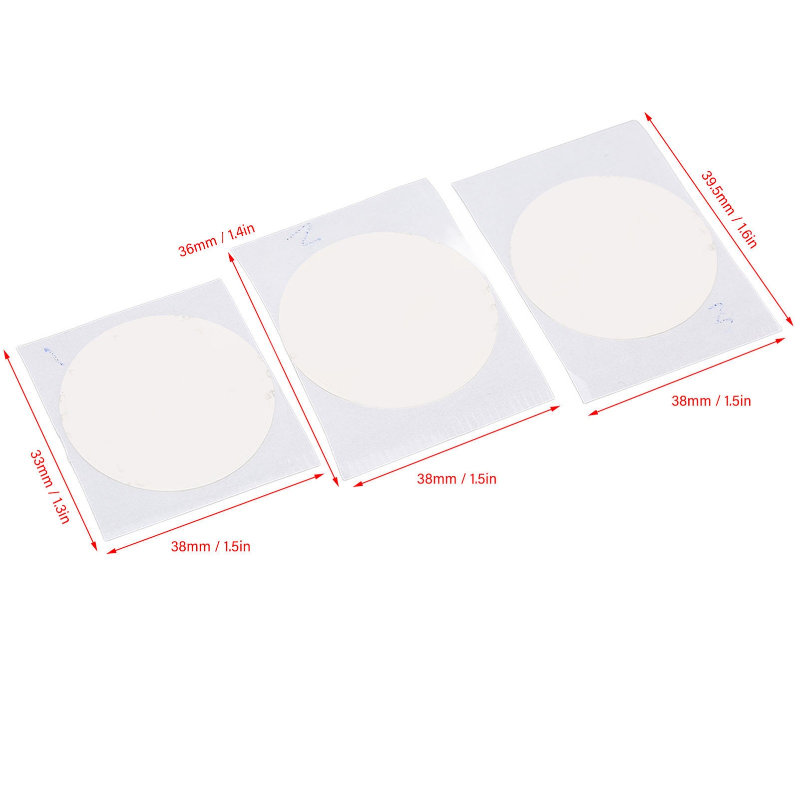 3pcs Watch Bezel Ring Adhesive Ceramic Watch Bezel Insert Double Sided Adhesive