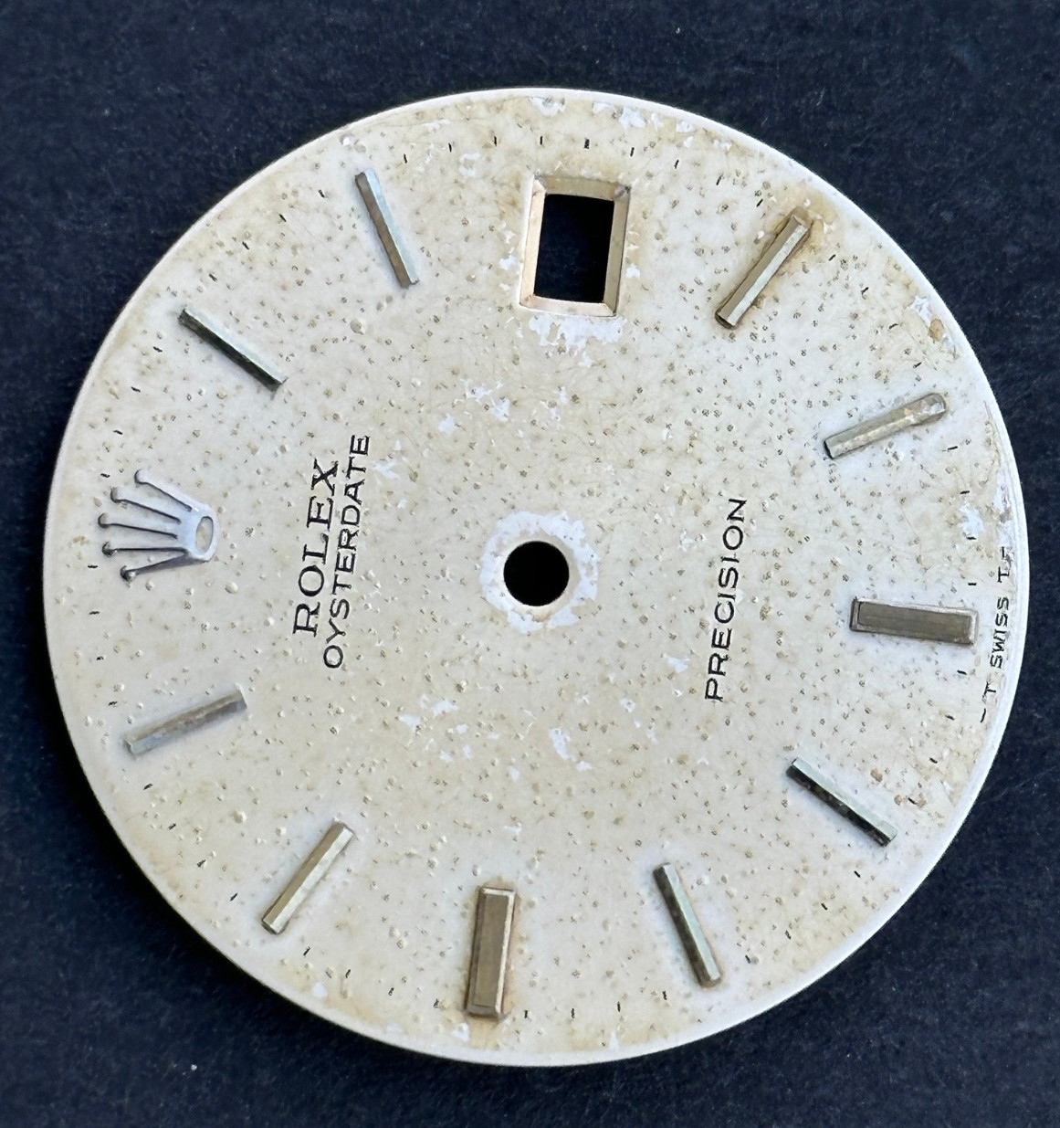 Vintage Rolex Oysterdate Precision Watch Dial For 6694