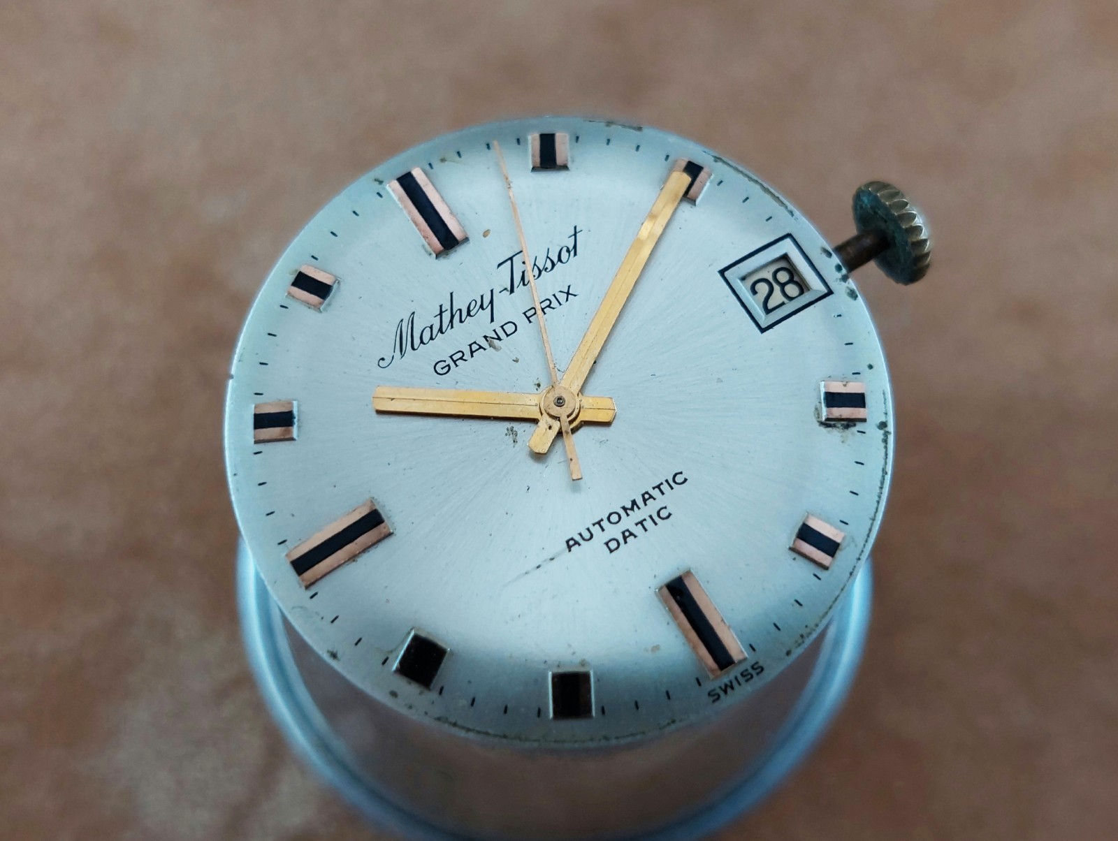 Vintage MATHEY – TISSOT Automatic Movement Caliber 4007N & Dial. Working!