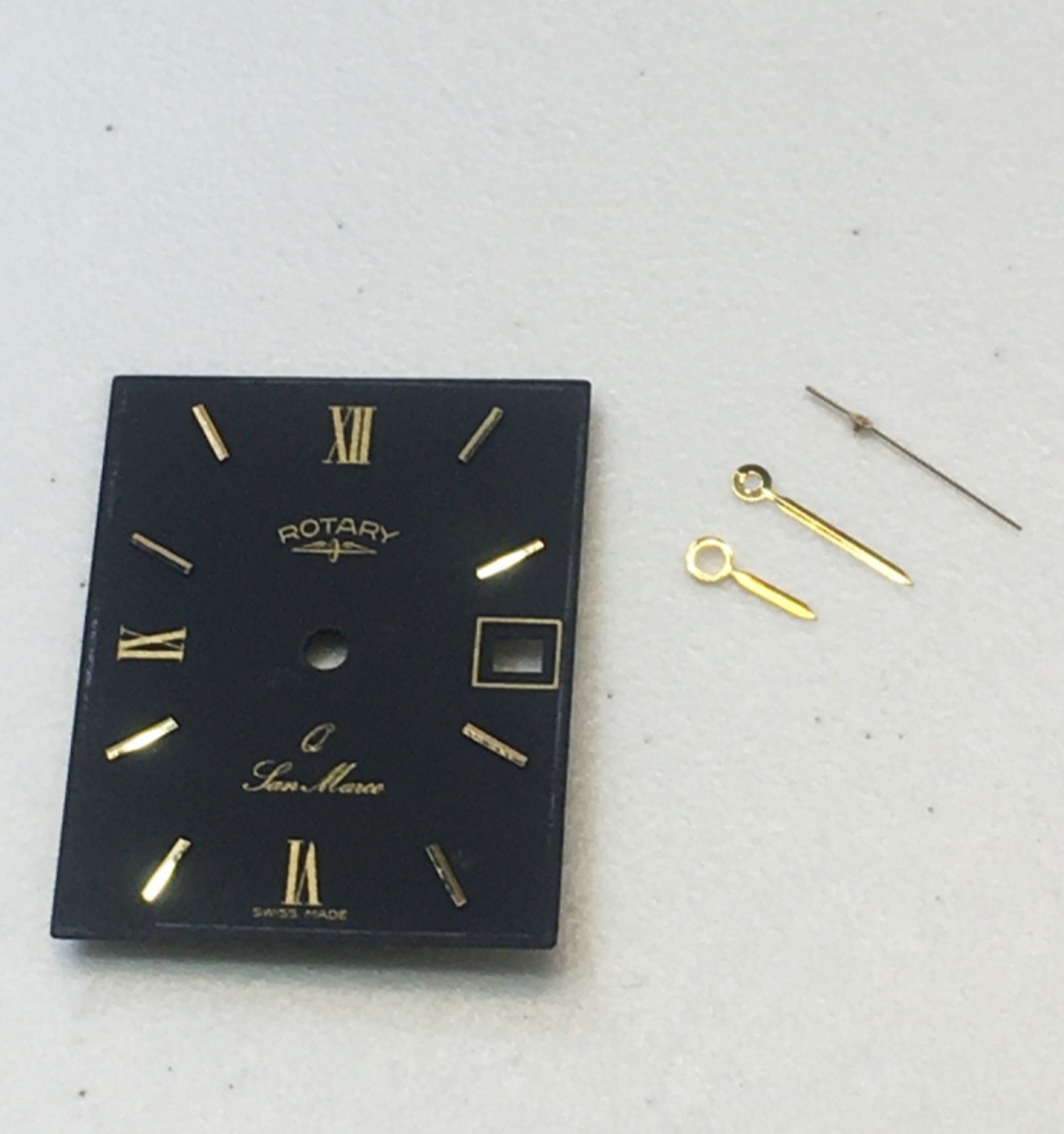 Rotary Vintage Wrist Watch Black Dial & Hands New Old Stock Cal ETA 965.112