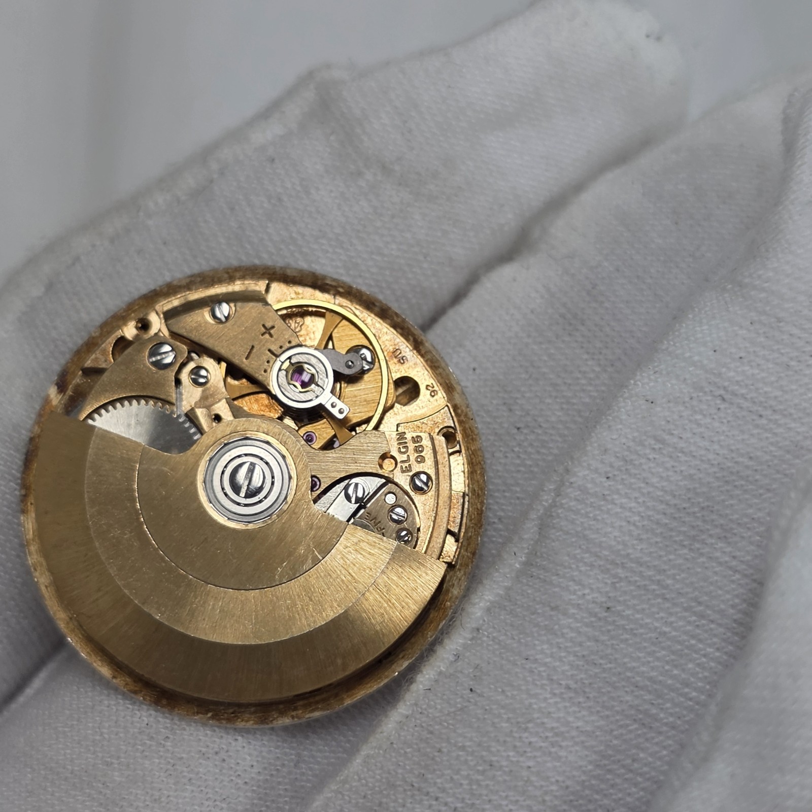 Vintage Elgin Cal 965 Mens Automatic Watch Movement 25 Jewel AS 1748/49