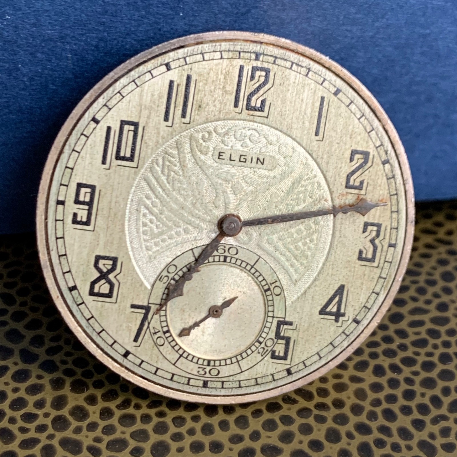 1928 Elgin Grade: 345 12S 17 Jewels Pocket Watch Movement Runs