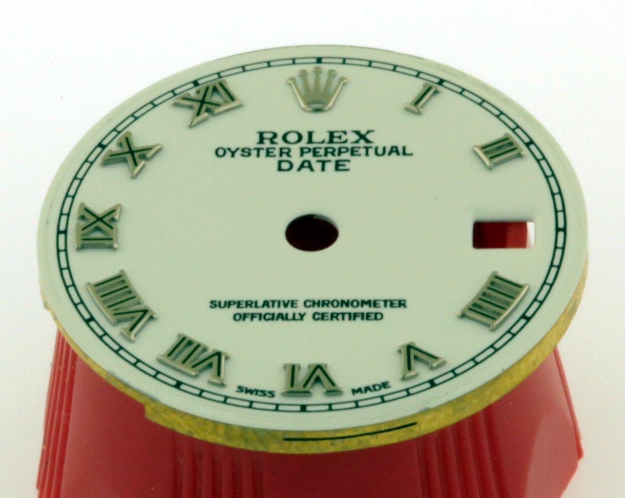 Original Lady Rolex Date 26mm 6519 69174 79160 White Roman Dial Stainless #L22