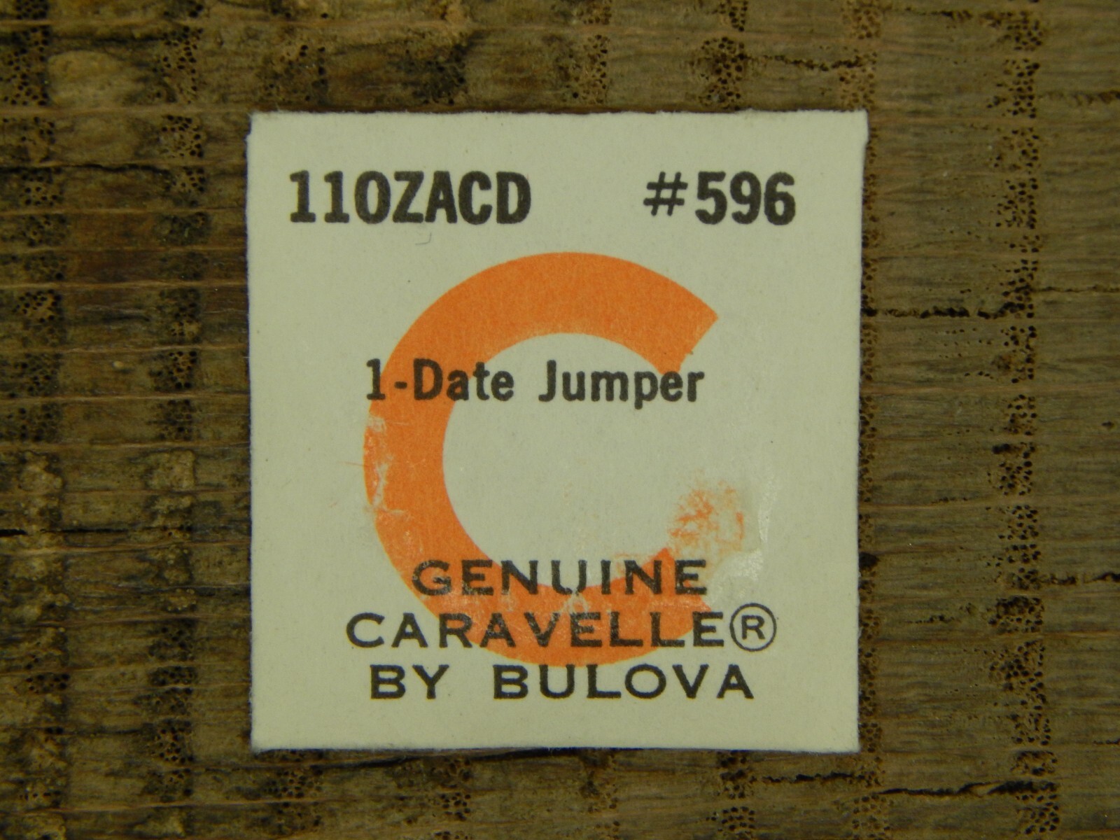Genuine Caravelle by Bulova 11OZACD Date Jumper 596 Watch Part NEW OLD STOCK