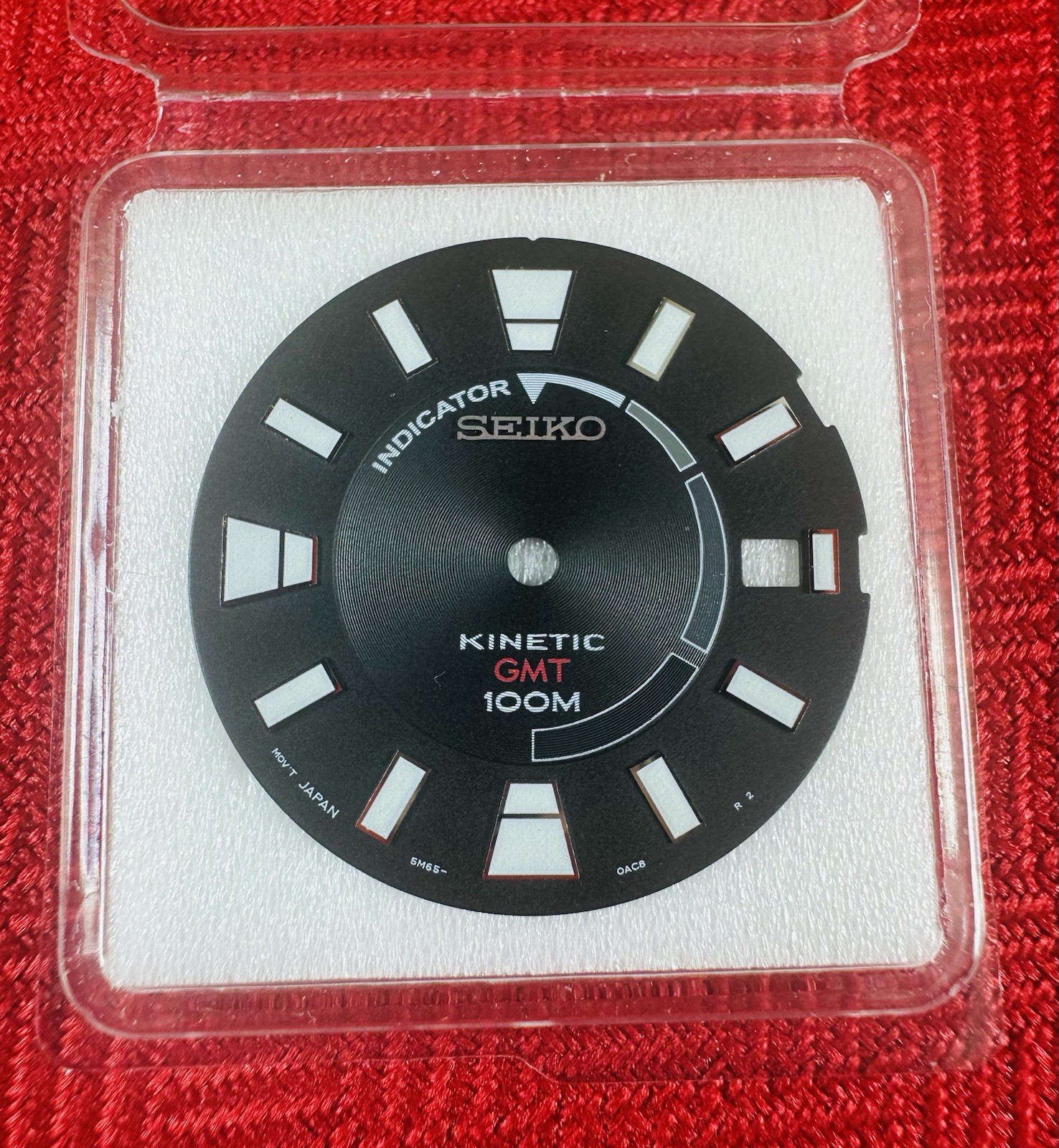 5M650AC8XB13 Genuine Dial SEIKO SUN005 SUN007 5M65-0AB0 KINETIC GMT 100M