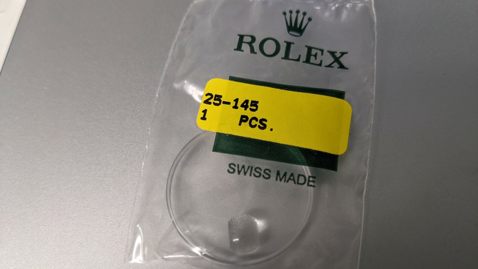 Genuine Rolex 25 145 CRYSTAL Tudor acrylic new/sealed 29.7mm date window