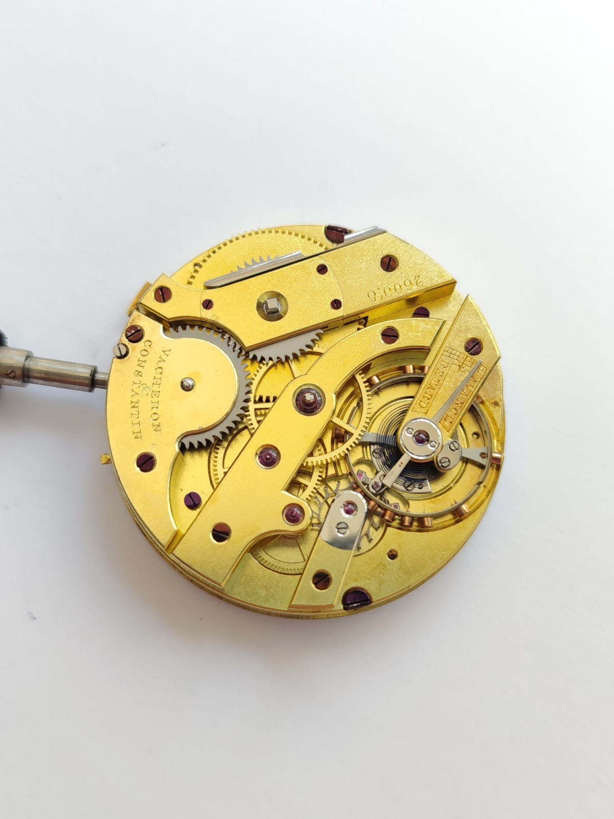 Perfect Vacheron Constantin pocket watch movement – Working. (R-2593)