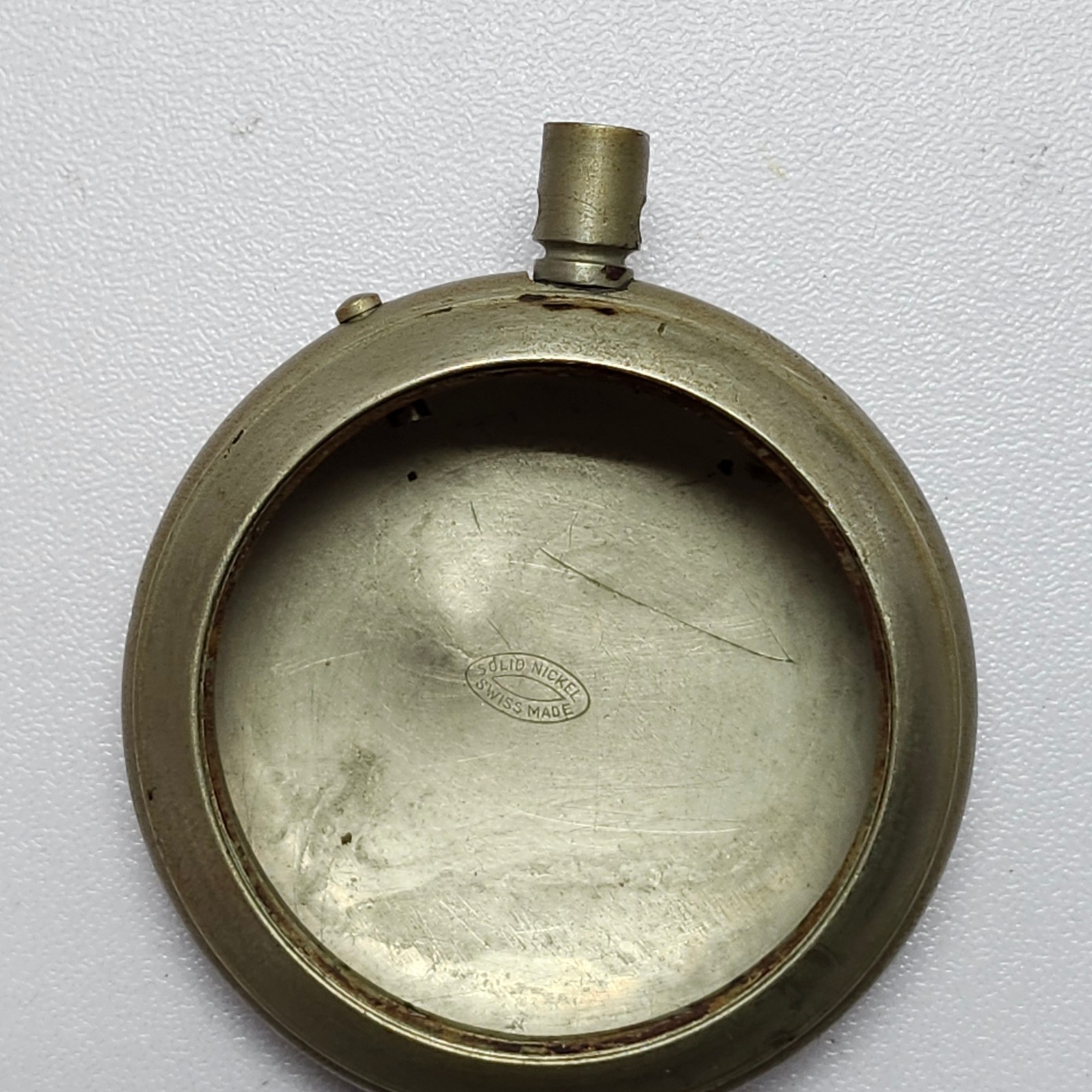 16s Solid Nickel Pocket Watch Case Swiss Made Systeme Roskopf Invincible