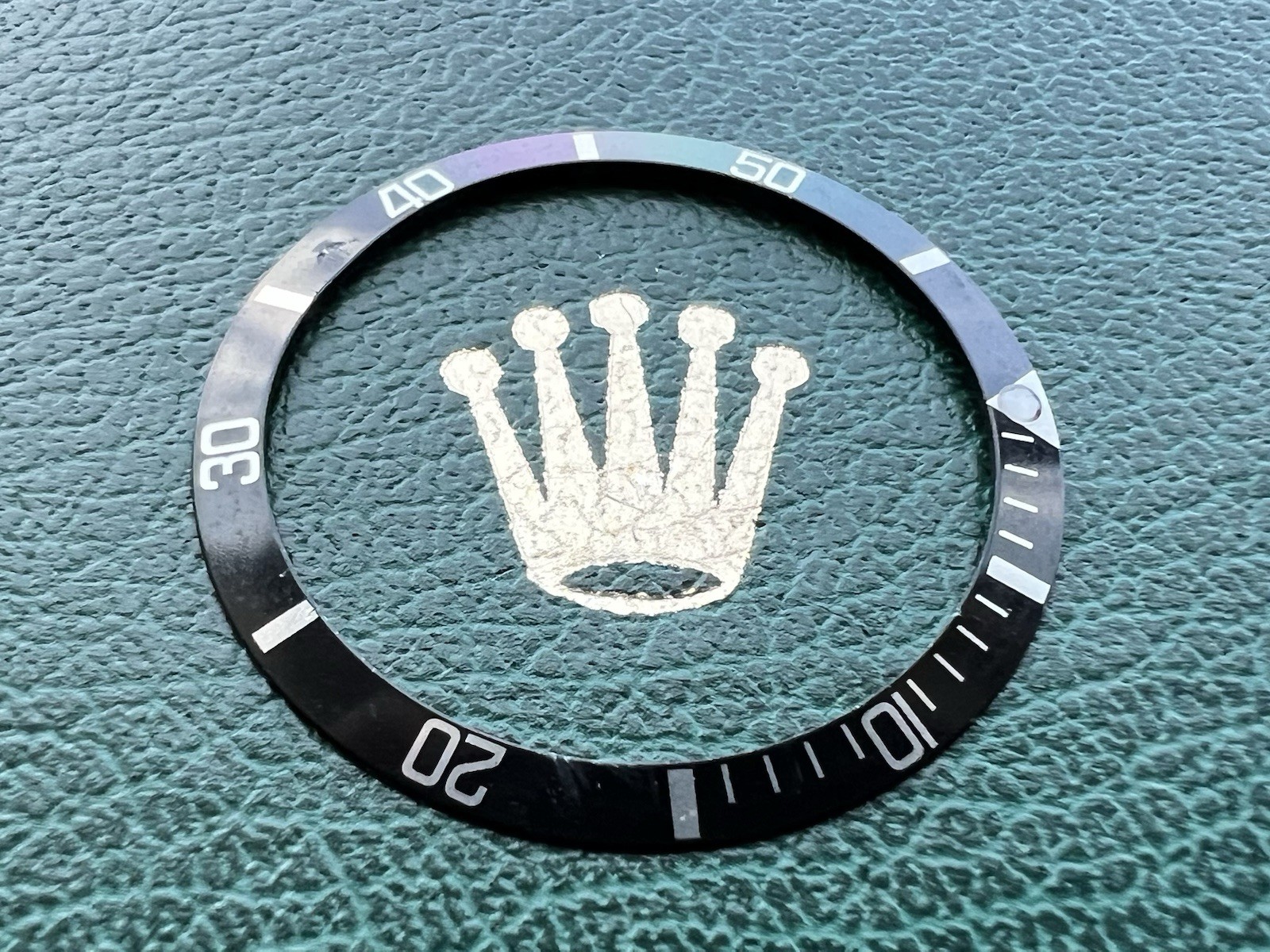 Genuine Rolex Submariner 5512 5513 1680 1665 Black Bezel Insert OC#1548