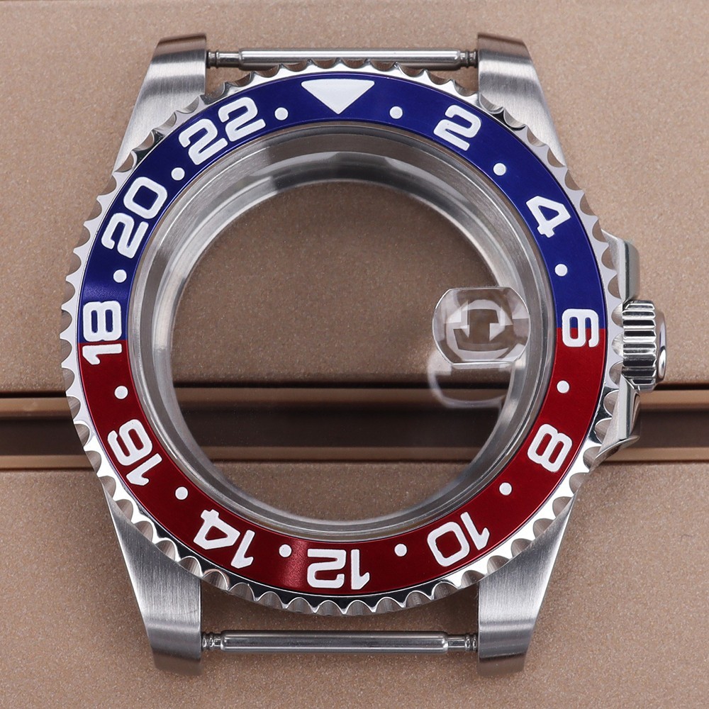 FEIYASHI 40mm Oyster GMT Diver Watch Case Sapphire 10ATM For Seiko NH35 ETA 2824