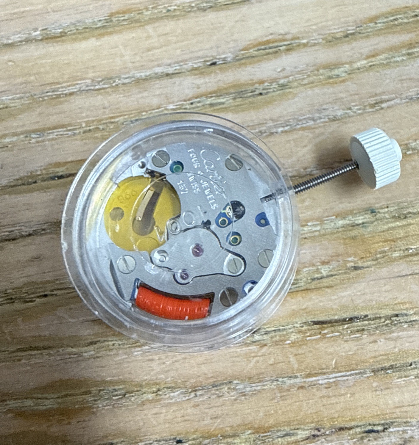 Cartier Watch Quartz Movement 157 Two hands, Four (4) Jewel Brand New, Genuine