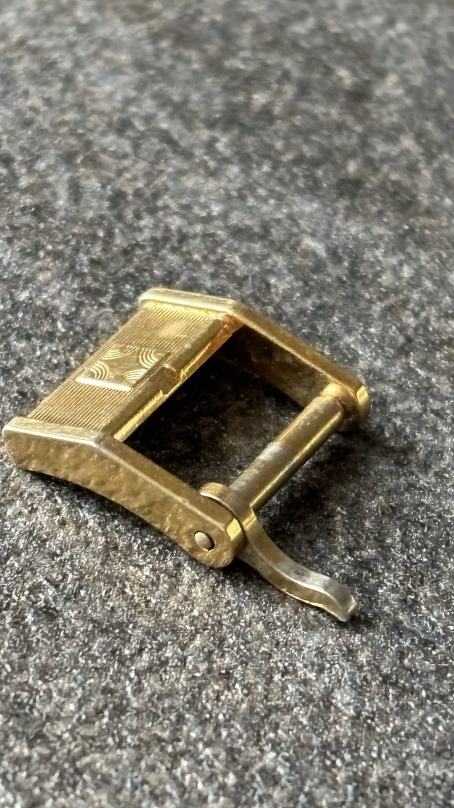 Zenith Star Buckle 10mm Vintage Gold Steel Gold Buckle Original
