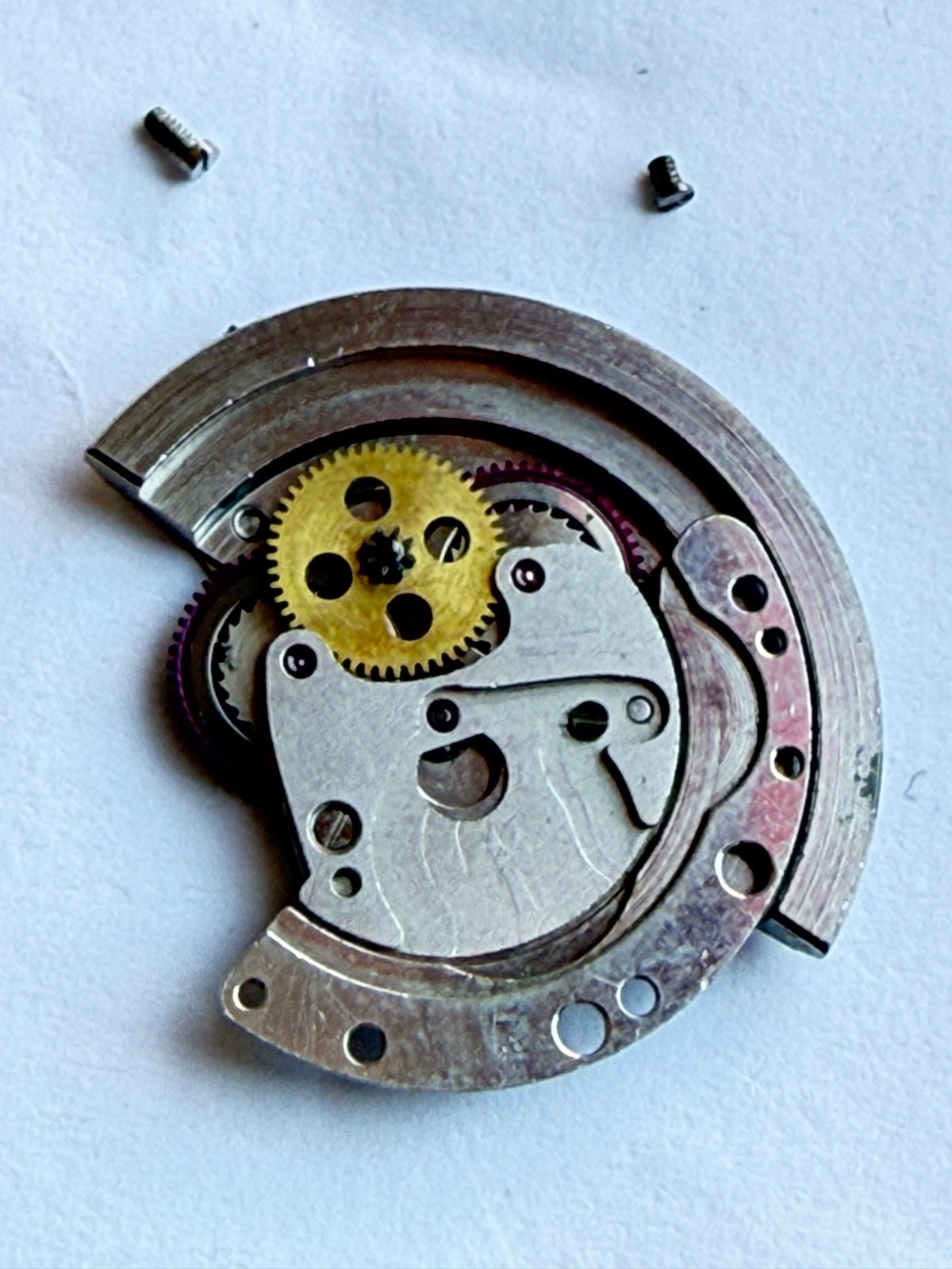 GENUINE Authentic Rolex Rotor + bridge 1570 perfect condition completely & screw