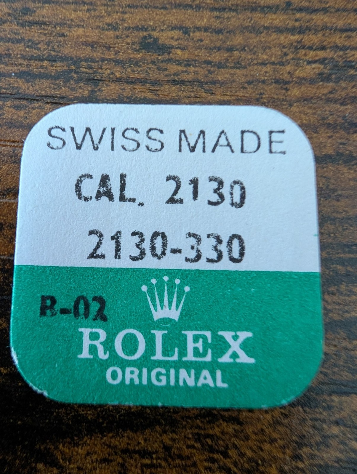 ROLEX- GREAT WHEEL – FACTORY SEALED-CAL 2130 PART 2130-330