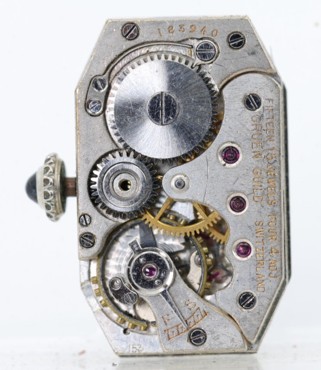 GRUEN cal. 153, 15j WRIST WATCH MOVEMENT, GOOD BALANCE (NF)