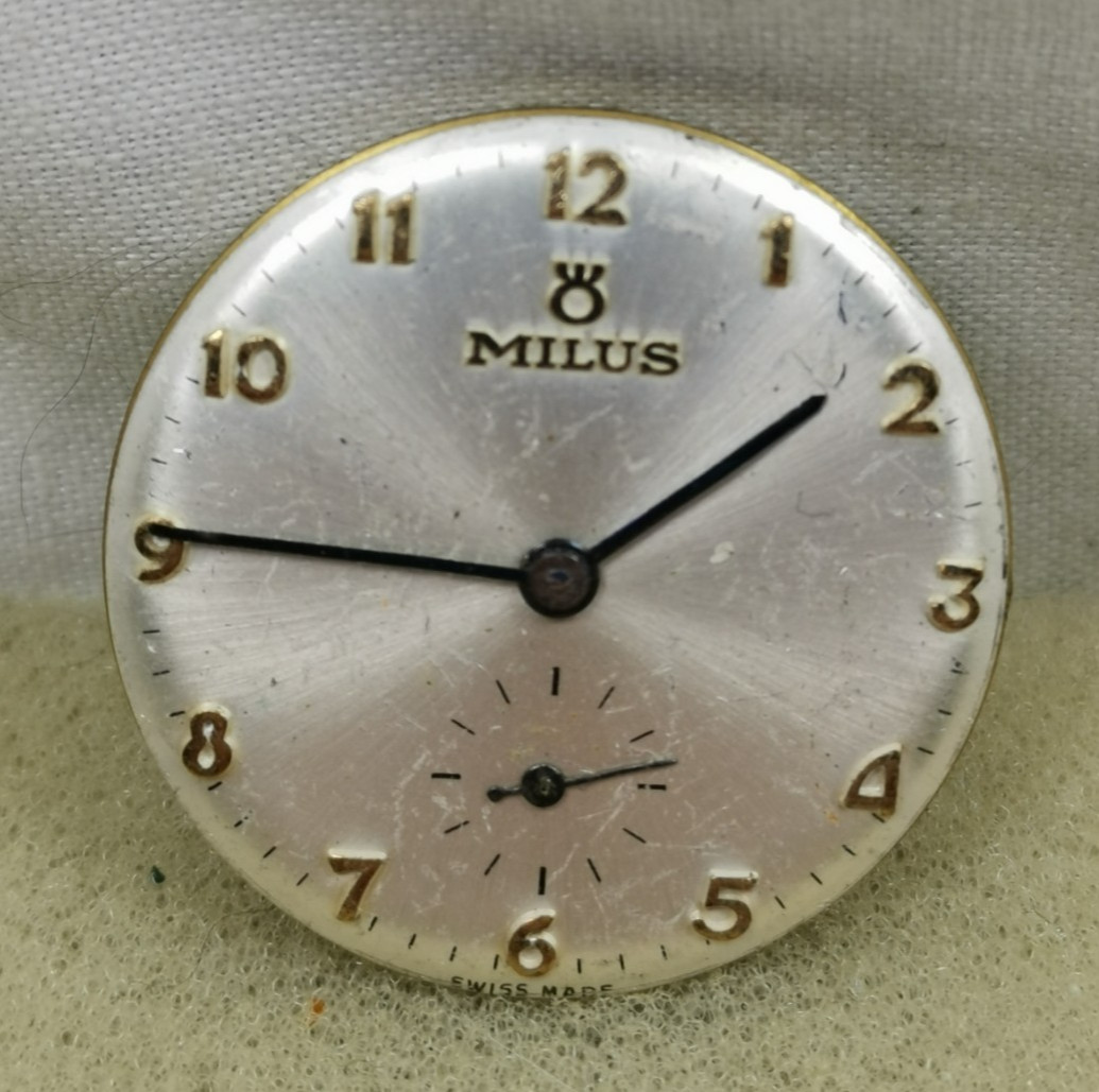 Milus by Hefik 15j Cal. 180??? Swiss Wristwatch Movement Parts/ Repair!