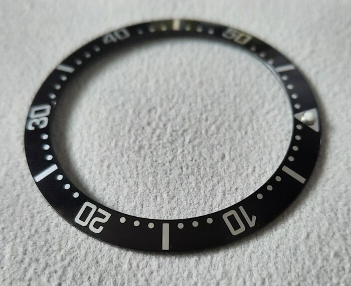 38mm Black Bezel insert For Divers Watch Rolex Seiko SKX SRPD Omega Aluminium