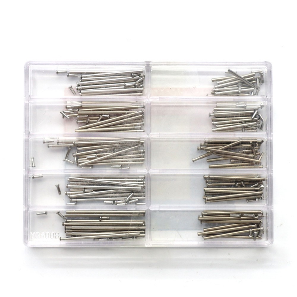 12mm-26mm Assorted Watch Band Clasp Tube Friction Pressure Bars Pins Rivet Ends